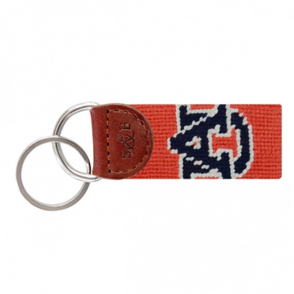 Auburn University Needlepoint Key Fob by Smathers & Branson - Country Club Prep