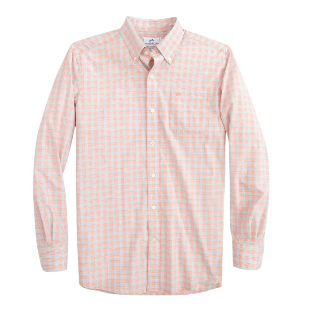 Carlton Plaid BRRR Intercoastal Performance Shirt by Southern Tide - Country Club Prep