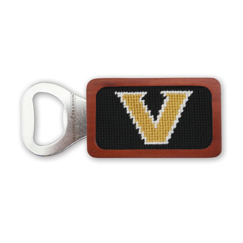 Vanderbilt University Needlepoint Bottle Opener by Smathers & Branson - Country Club Prep