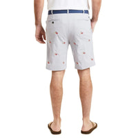 ACKformance Short with USA Flag in Cement by Castaway Clothing - Country Club Prep