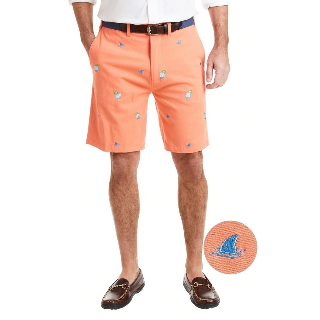 Stretch Twill Cisco Short with Fin & Tonic by Castaway Clothing - Country Club Prep