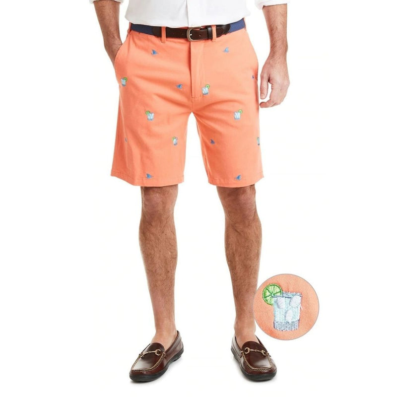 Stretch Twill Cisco Short with Fin & Tonic by Castaway Clothing - Country Club Prep