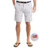 ACKformance Short with USA Flag in Cement by Castaway Clothing - Country Club Prep