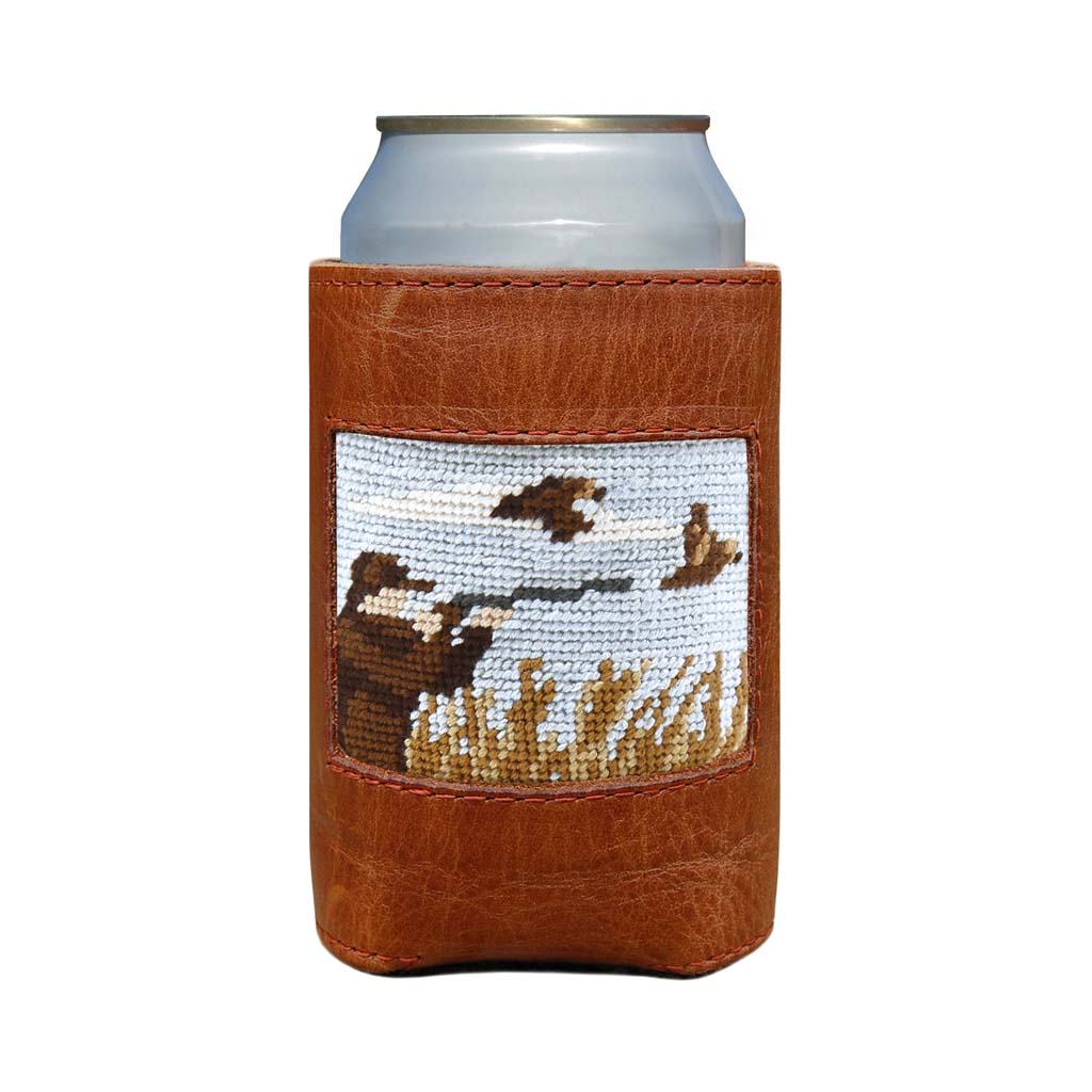 Upland Shoot Needlepoint Can Cooler by Smathers & Branson - Country Club Prep