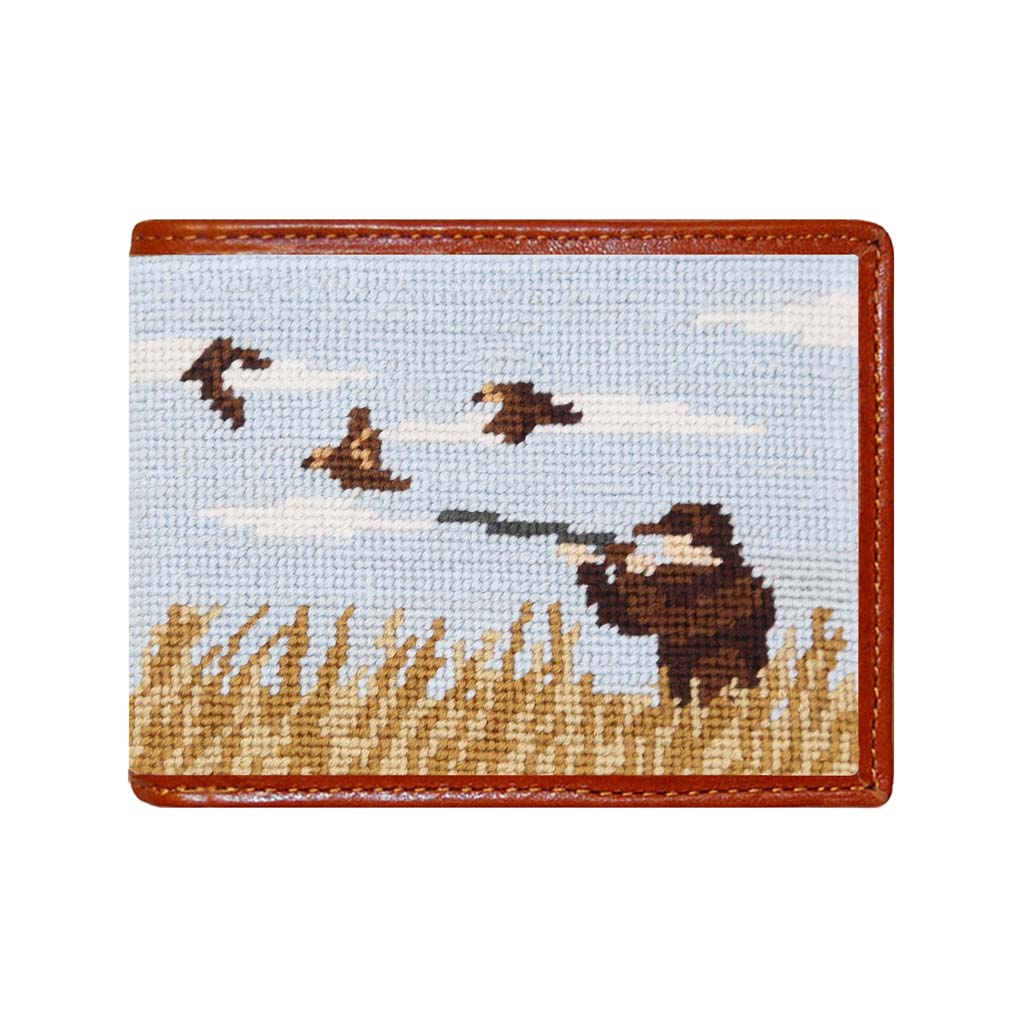 Upland Shoot Needlepoint Bi-Fold Wallet by Smathers & Branson - Country Club Prep