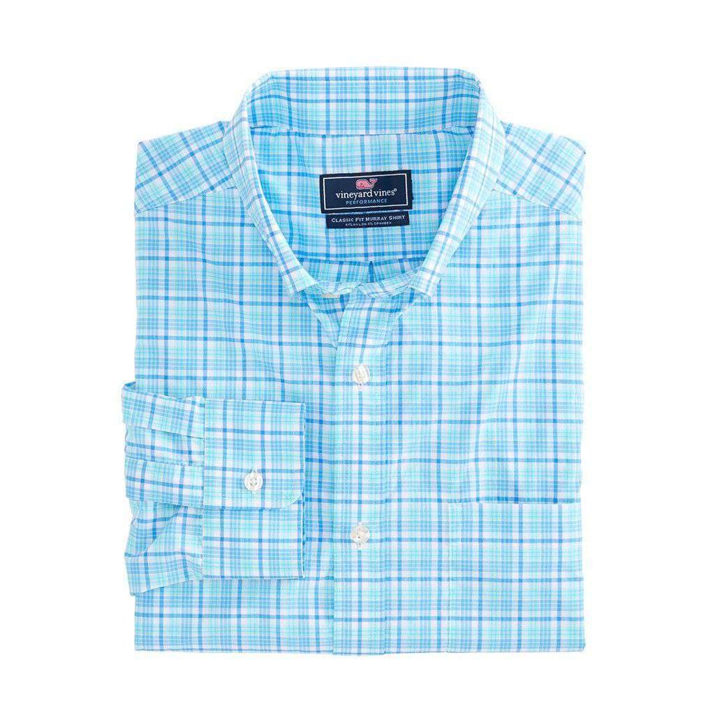 Classic Murray Performance Shirt in Tipsy Bar Plaid by Vineyard Vines - Country Club Prep