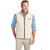 Heritage Sherpa Vest in Camel by Vineyard Vines - Country Club Prep