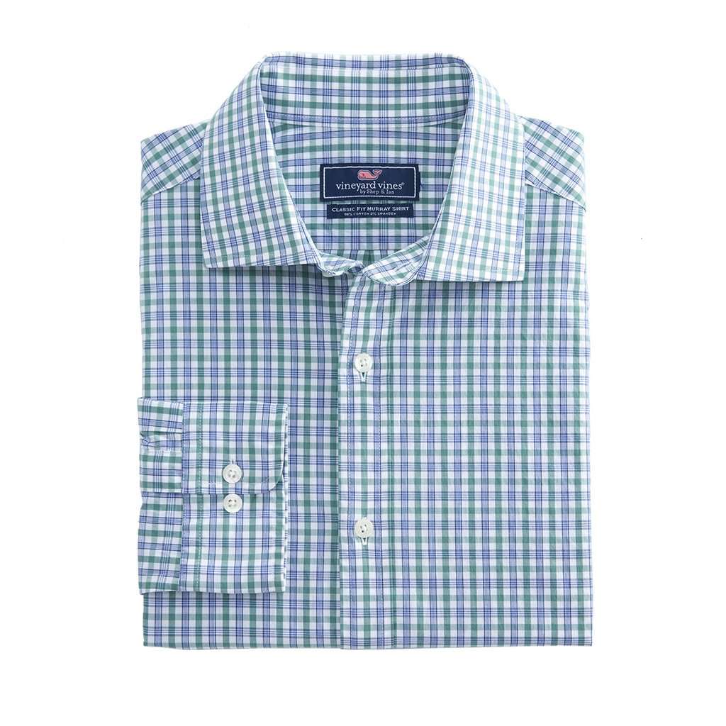 Stoney Hill Classic Burgee Shirt Shirt in Starboard Green by Vineyard Vines - Country Club Prep