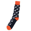 Men's Virginia State Socks in Navy by Byford - Country Club Prep