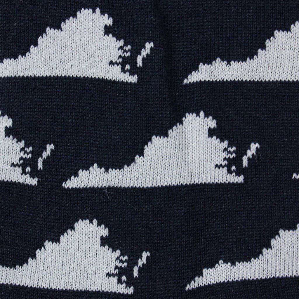 Men's Virginia State Socks in Navy by Byford - Country Club Prep