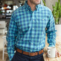 Pickens Gingham Dress Shirt by Southern Marsh - Country Club Prep