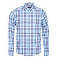 Warren Tailored Fit Shirt in Sky by Barbour - Country Club Prep