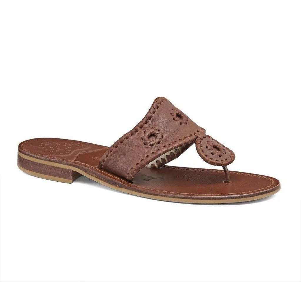 Natural Jacks Flat Sandal by Jack Rogers - Country Club Prep