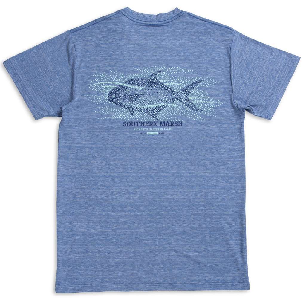 FieldTec™ Heather Performance Tee - Pompano by Southern Marsh - Country Club Prep