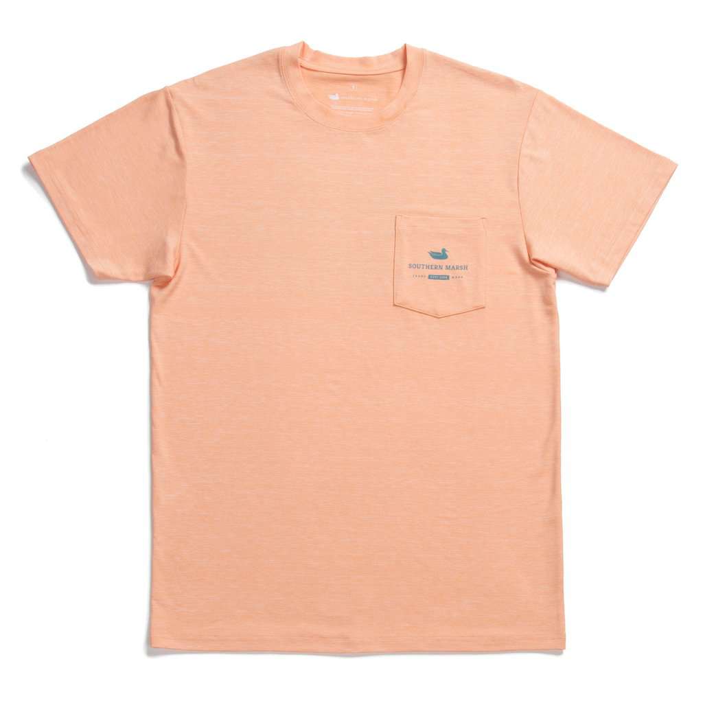 FieldTec™ Heather Performance Tee - Snapper by Southern Marsh - Country Club Prep