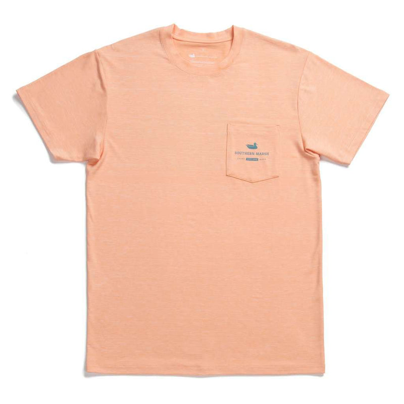 FieldTec™ Heather Performance Tee - Snapper by Southern Marsh - Country Club Prep