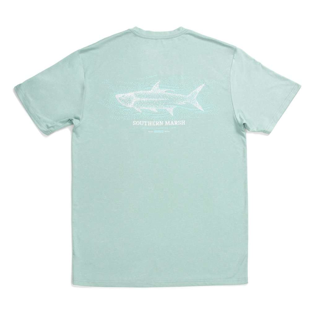 FieldTec™ Heather Performance Tee - Tarpon by Southern Marsh - Country Club Prep