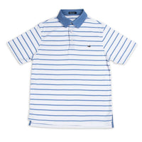 Marina Bay Stripe Polo by Southern Marsh - Country Club Prep