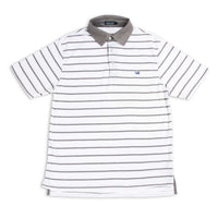 Marina Bay Stripe Polo by Southern Marsh - Country Club Prep