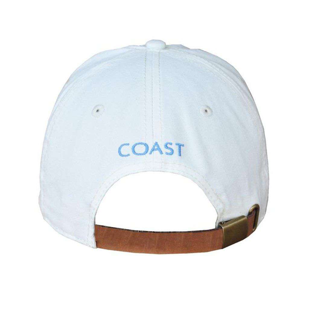 Crab Logo Hat in White by Coast - Country Club Prep