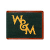 William & Mary Tribe Needlepoint Wallet in Hunter by Smathers & Branson - Country Club Prep
