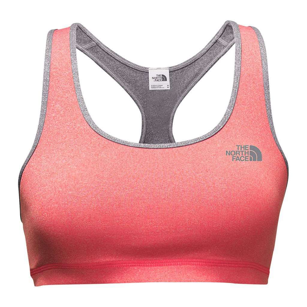 Women's Bounce-B-Gone Bra in Cayenne Red/Medium Grey by The North Face - Country Club Prep