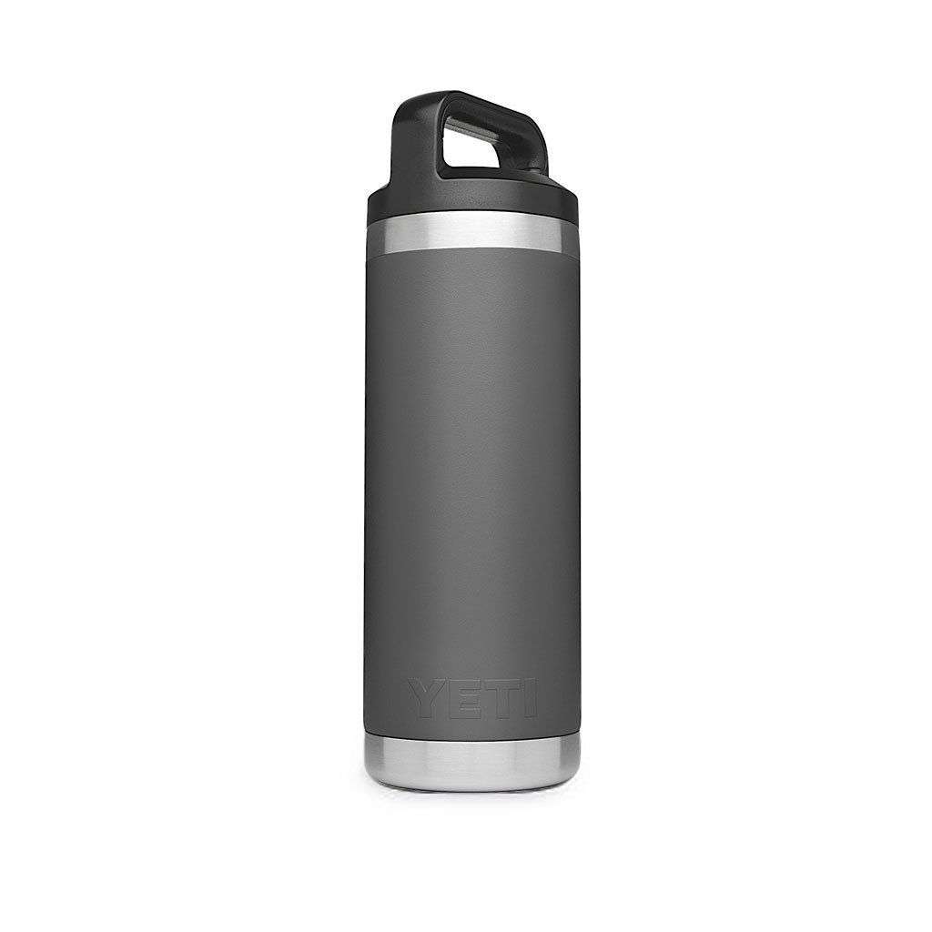 18 oz. Rambler Bottle in Charcoal by YETI - Country Club Prep