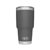 30 oz. DuraCoat  Rambler Tumbler in Charcoal with Magslider™ Lid by YETI - Country Club Prep