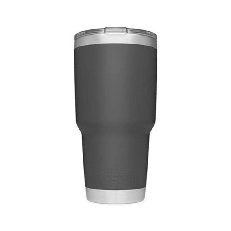 30 oz. DuraCoat  Rambler Tumbler in Charcoal with Magslider™ Lid by YETI - Country Club Prep