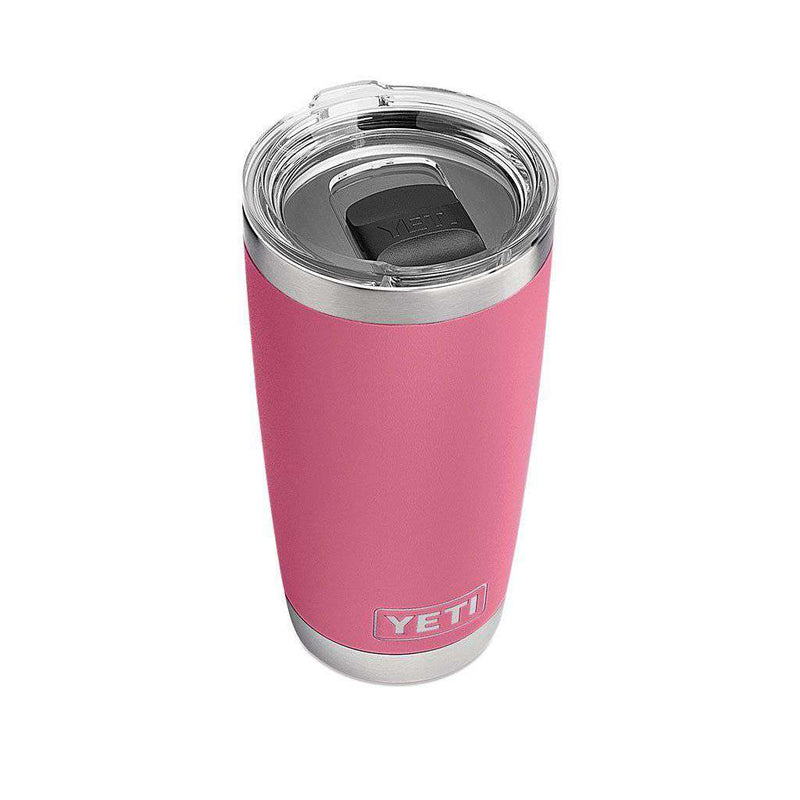 20 oz. DuraCoat Rambler Tumbler in Harbor Pink with Magslider™ Lid by YETI - Country Club Prep