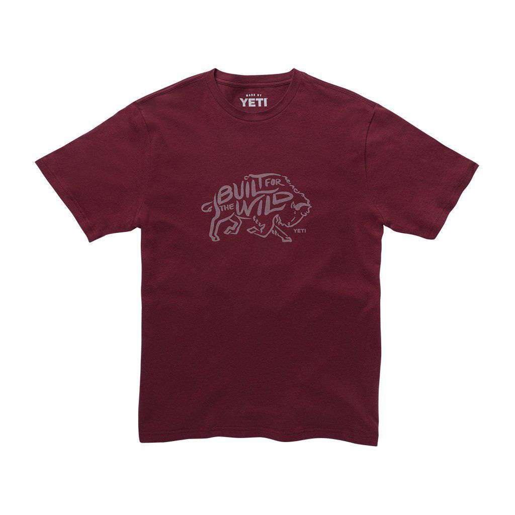 Built for the Wild T-Shirt in Ram's Blood by YETI - Country Club Prep