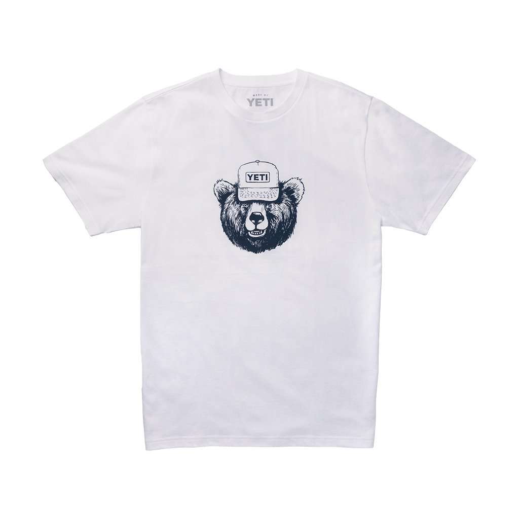 Den Dweller T-Shirt in White by YETI - Country Club Prep