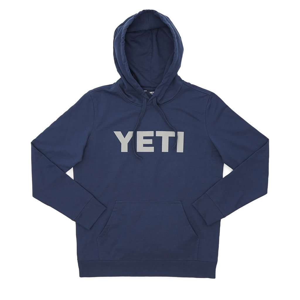 Logo Hoodie Pullover in Navy by YETI - Country Club Prep