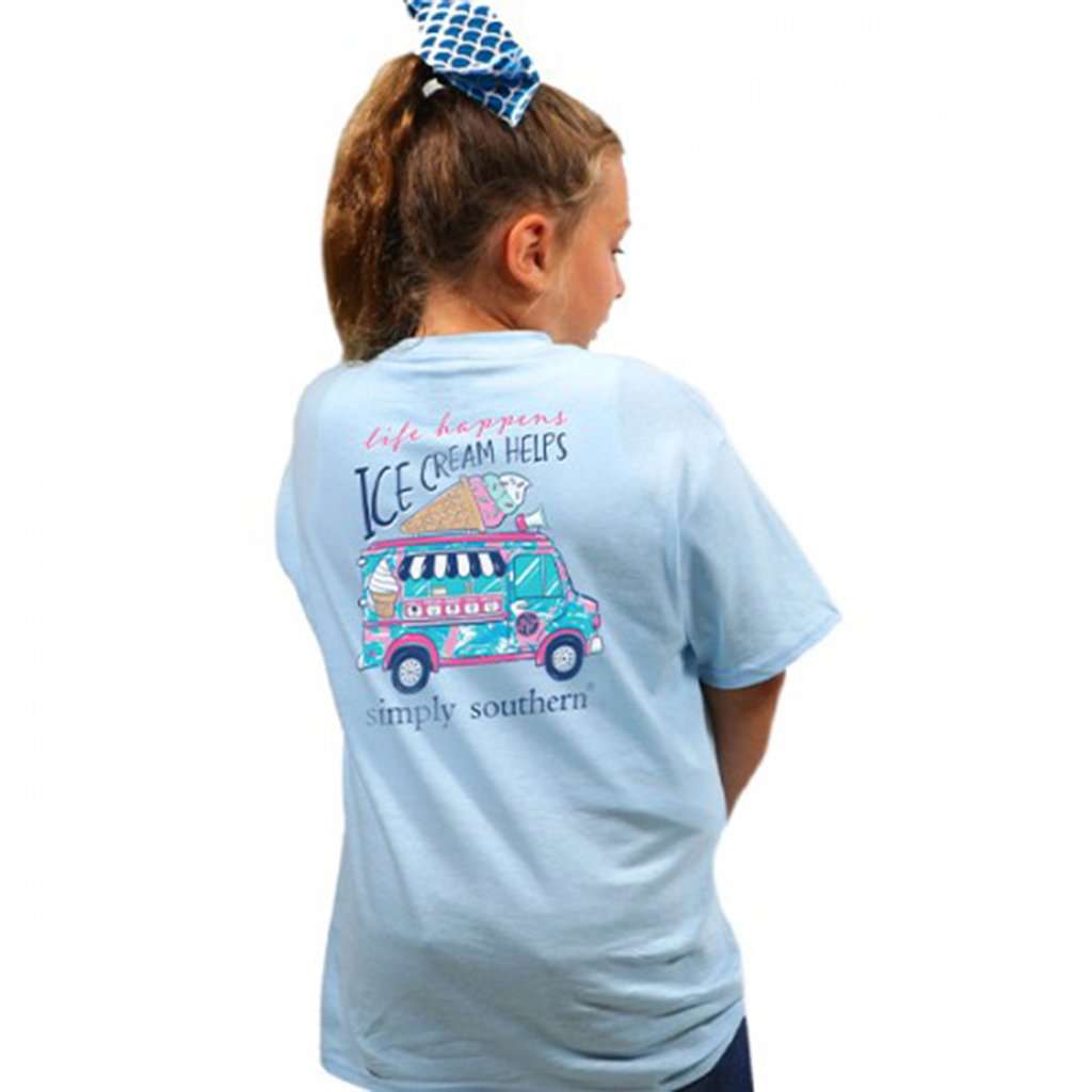 Youth Preppy Ice Cream Tee by Simply Southern - Country Club Prep