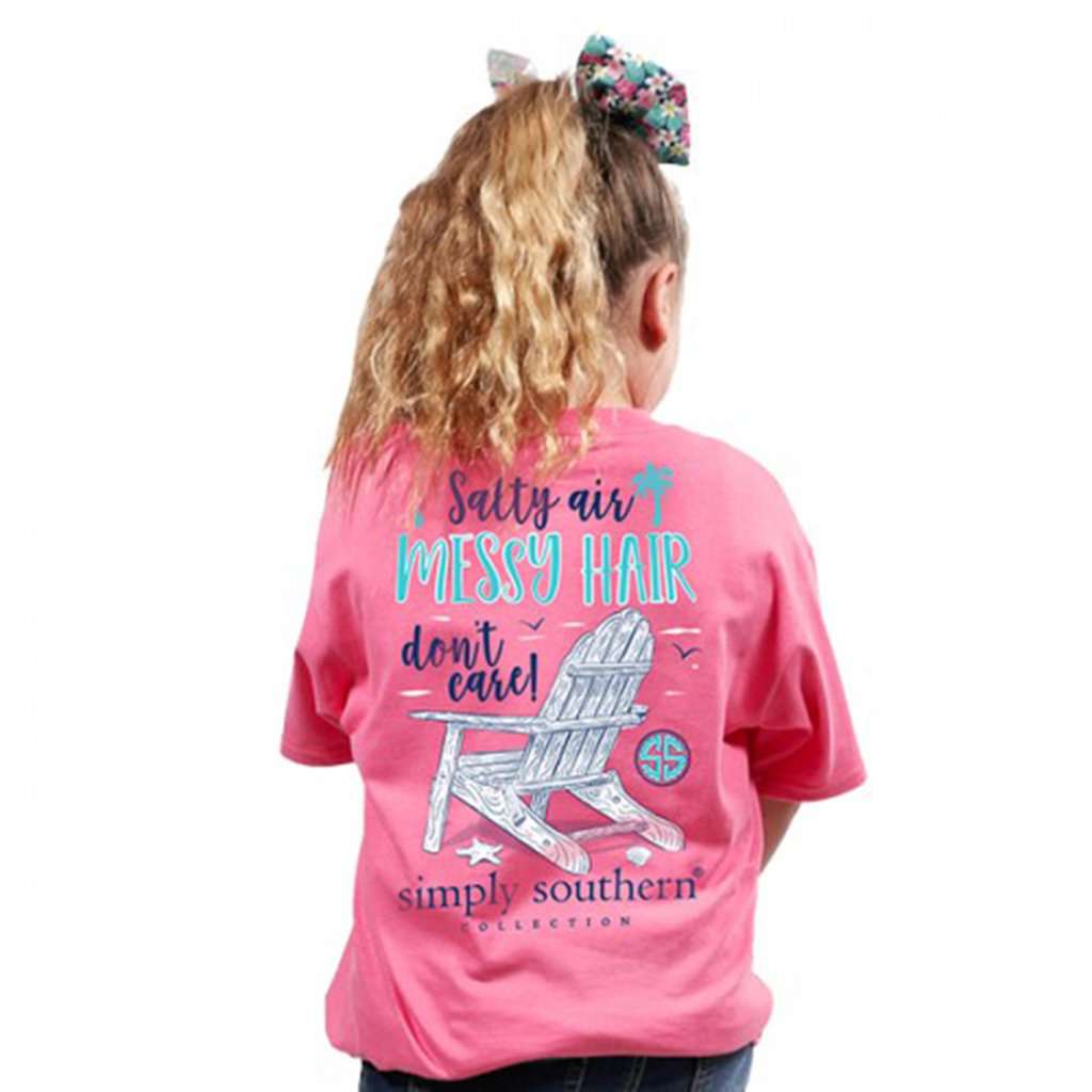 Youth Preppy Messy Tee by Simply Southern - Country Club Prep