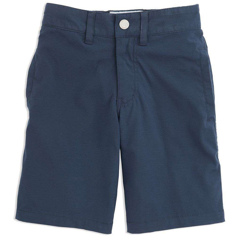 Youth Tide to Trail Performance Water Shorts in True Navy by Southern Tide - Country Club Prep