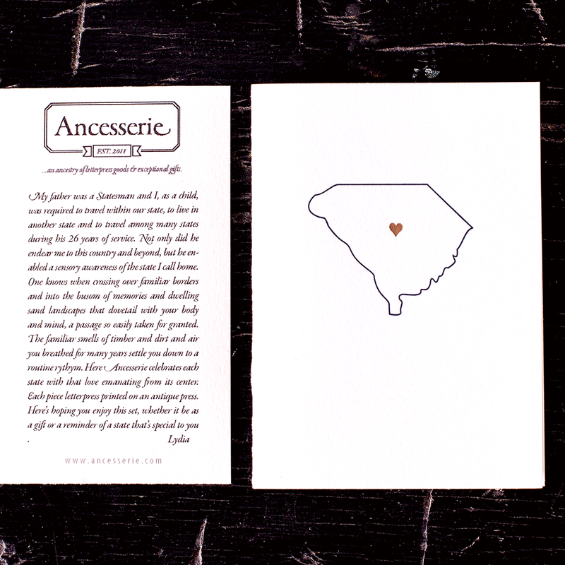 South Carolina Note Card Set by Ancesserie - Country Club Prep