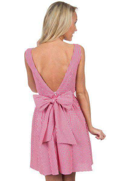 The Emerson Gingham Dress in Red by Lauren James - Country Club Prep