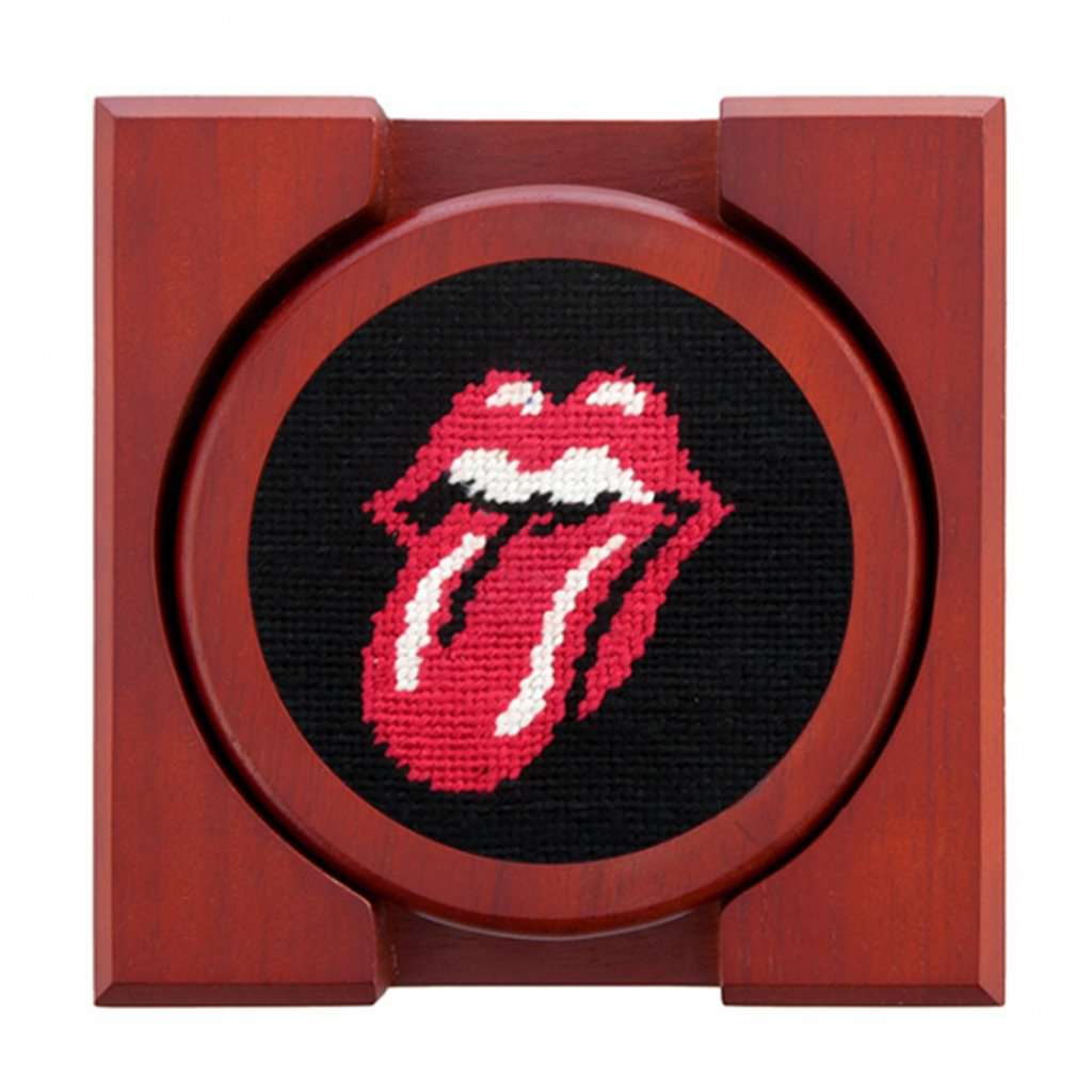 Smathers & Branson Rolling Stones Needlepoint Coaster