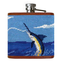 Offshore Fishing Needlepoint Flask by Smathers & Branson - Country Club Prep