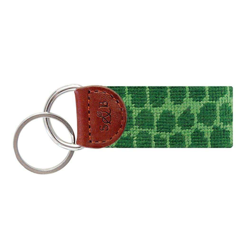 Alligator Skin Needlepoint Key Fob by Smathers & Branson - Country Club Prep
