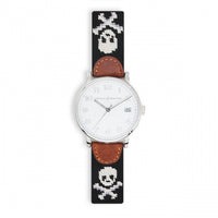 Jolly Roger Needlepoint Watch by Smathers & Branson - Country Club Prep