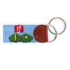 Beverage Cart Needlepoint Key Fob by Smathers & Branson - Country Club Prep