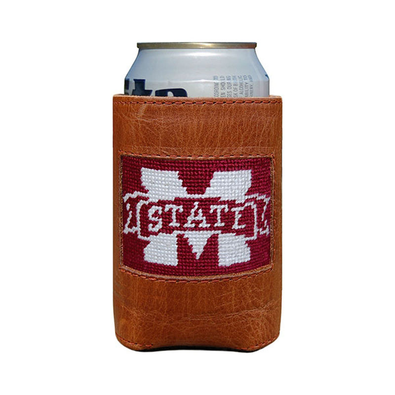 Mississippi State Needlepoint Can Cooler by Smathers & Branson - Country Club Prep