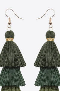 Layered Tassel Earrings - Country Club Prep