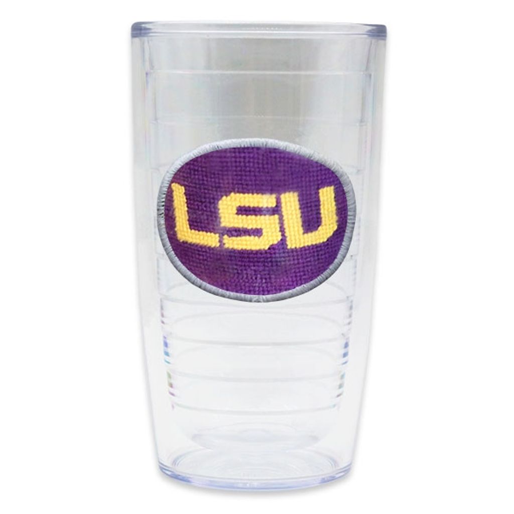 LSU Needlepoint Tumbler by Smathers & Branson - Country Club Prep