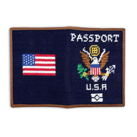 Passport Needlepoint Passport Case by Smathers & Branson - Country Club Prep