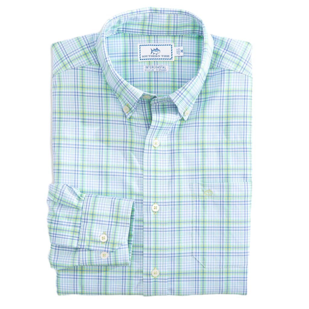 Abound Plaid Intercoastal Performance Shirt by Southern Tide - Country Club Prep