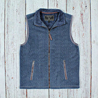 Herringbone Fleece Vest by True Grit - Country Club Prep