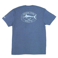 Chipper Tee Shirt in Indigo Heather by AFTCO - Country Club Prep